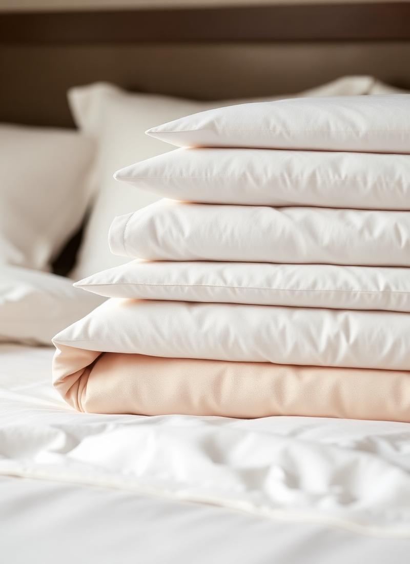 Bed cover premium terlipat rapi